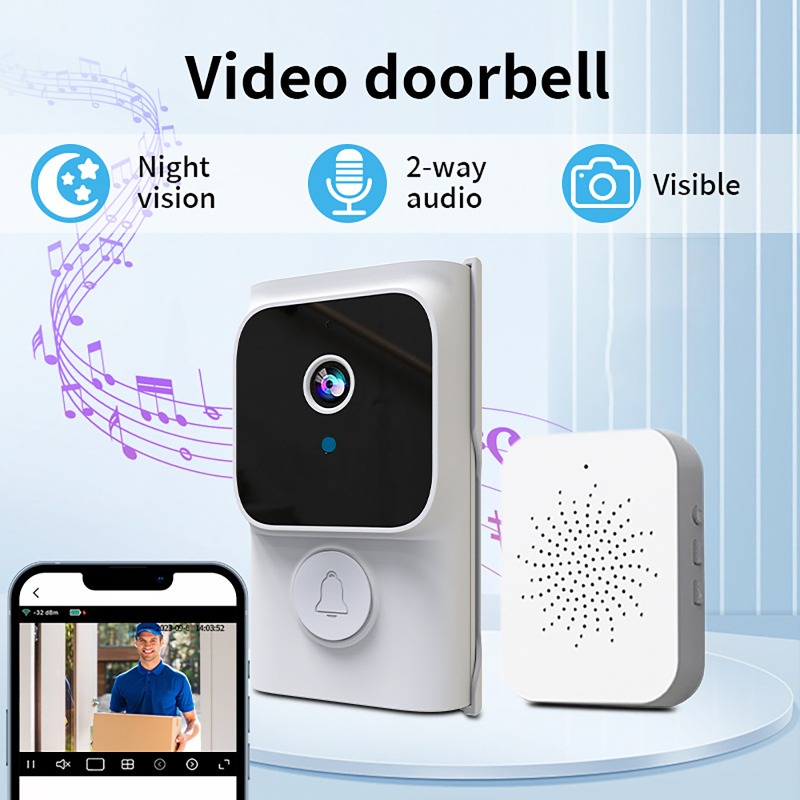 Tuya Wireless Smart Video Door - مراجعة Smart Home Video Doorbell App وسعره