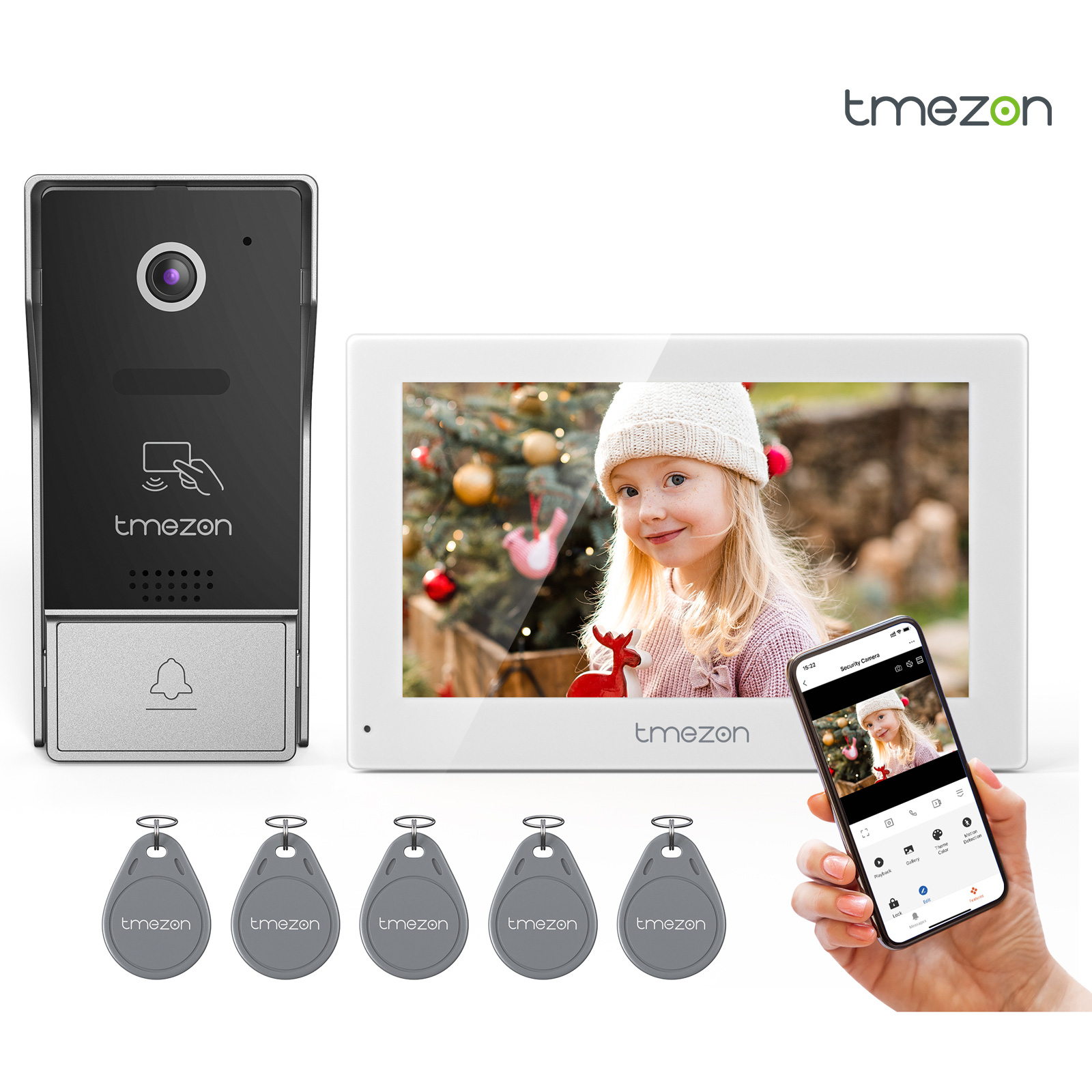 7 Inch Tuya 1080P wireless Wif - مراجعة Smart Home Video Doorbell App وسعره