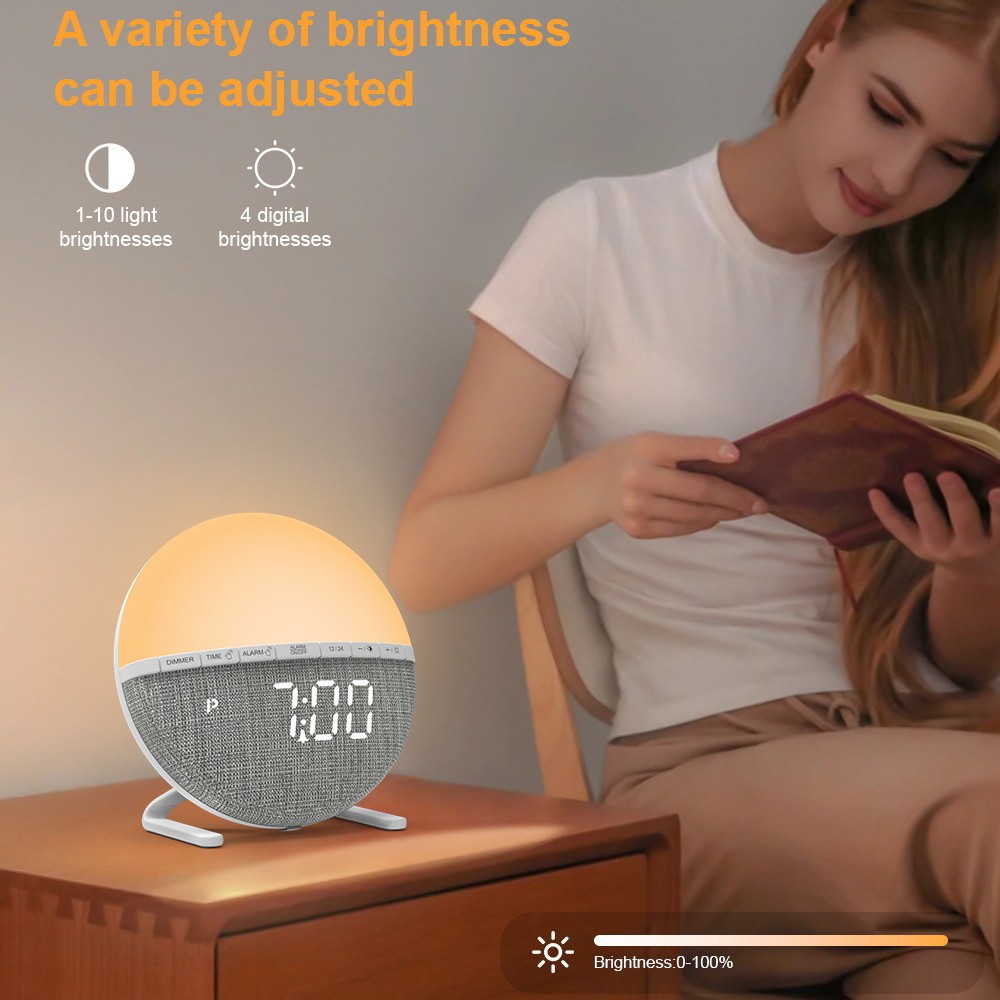 LED Wake Up Light Alarm Clock  - مراجعة Smart Home Simulation وسعره