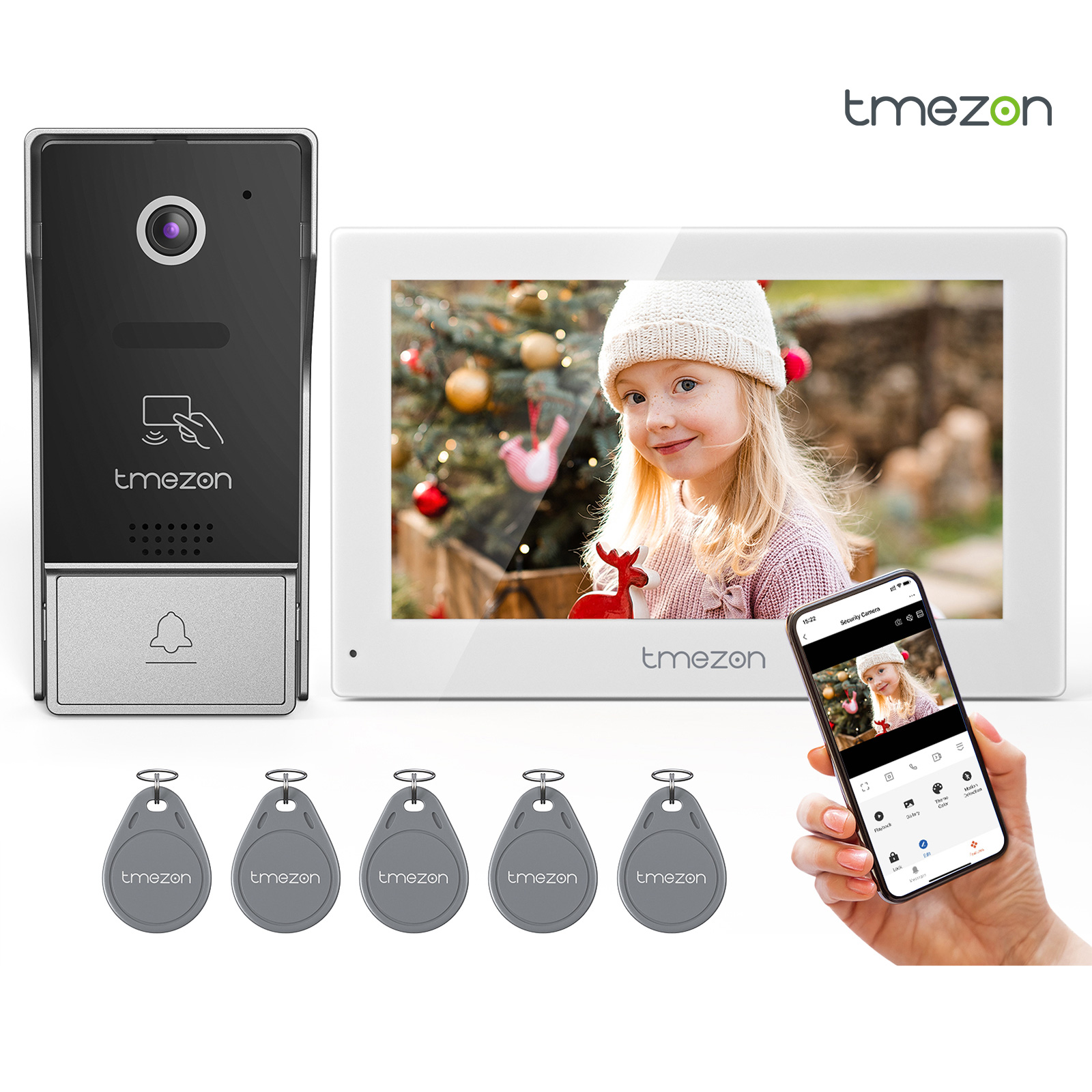 7 Inch Tuya APP 1080P wireless - مراجعة Smart Home Video Doorbell App وسعره