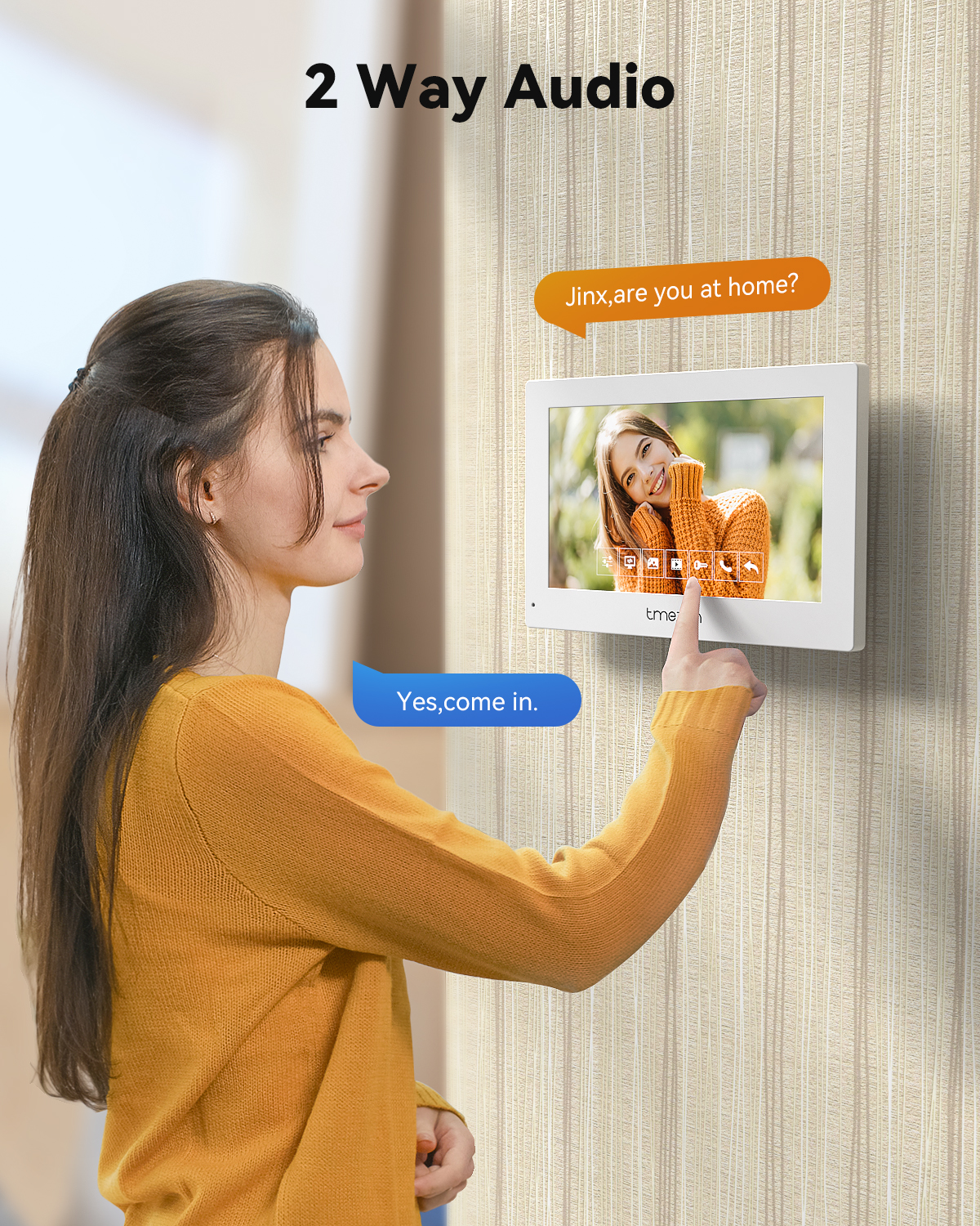 7 Inch Tuya APP 1080P wireless - مراجعة Smart Home Video Doorbell App وسعره