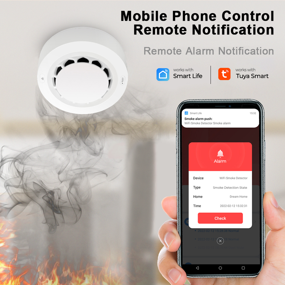 Tuya WiFi Smoke Alarm Fire Pro - مراجعة Smart Smoke Detector وسعره
