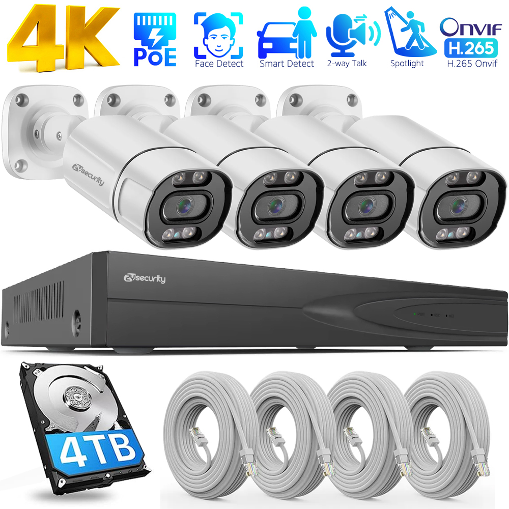 4K PoE Security Camera System  - مراجعة Smart Home Security System وسعره