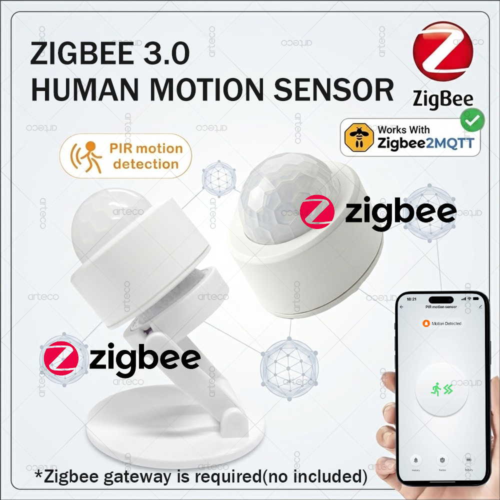 Zigbee 3.0 Mini PIR Motion Sen - مراجعة Smart Home Zigbee Gateway وسعره