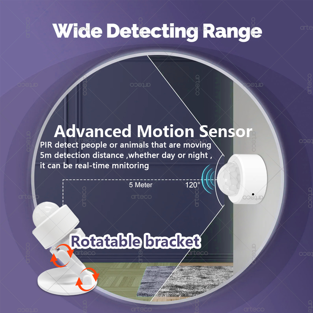 Zigbee 3.0 Mini PIR Motion Sen - مراجعة Smart Home Zigbee Gateway وسعره