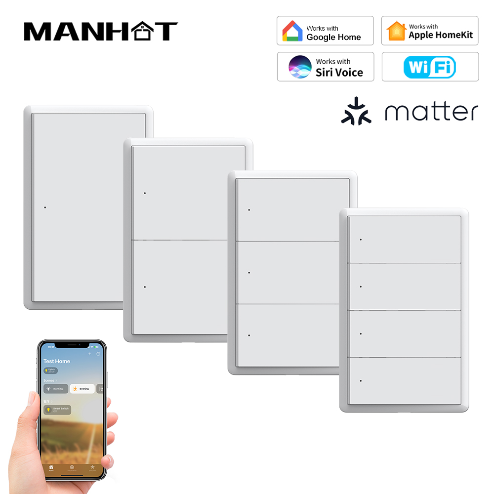 MANHOT Homekit WiFi Smart Swit - مراجعة Smart Home Alexa وسعره