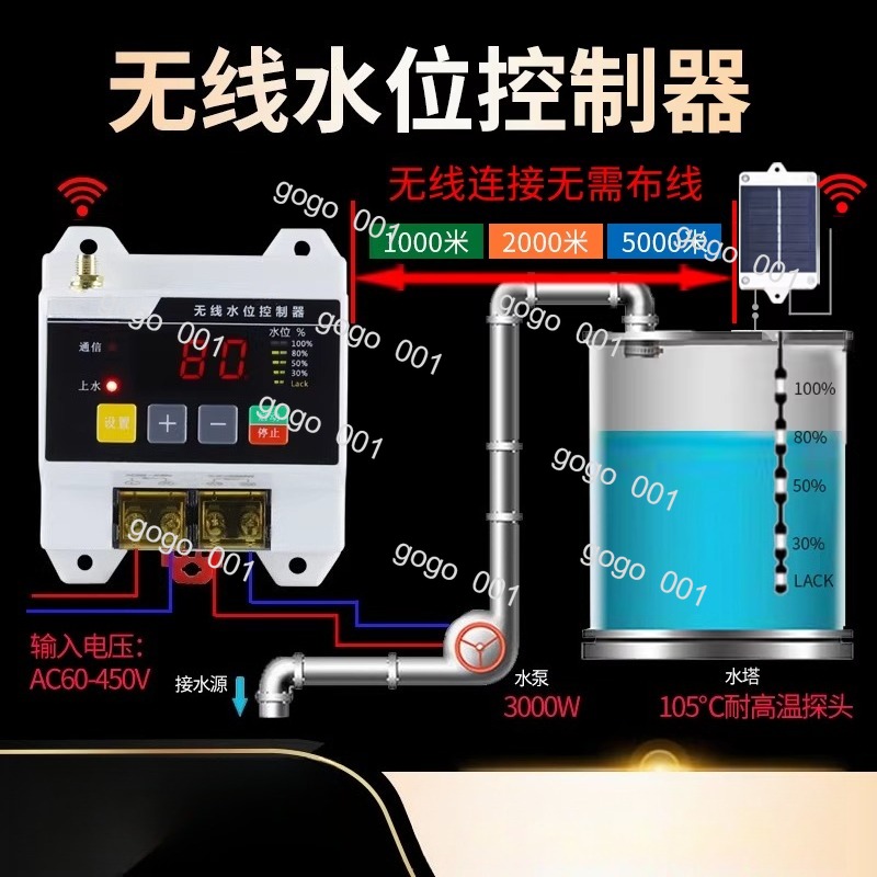 Smart Pump Remote Switch, Wire - مراجعة Smart Home Water Level Sensor وسعره