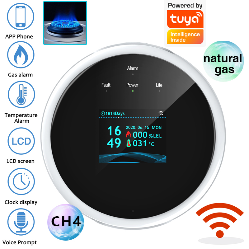 2.4G WiFi Gas Alarm Sensor Com - مراجعة Smart Home Full System وسعره