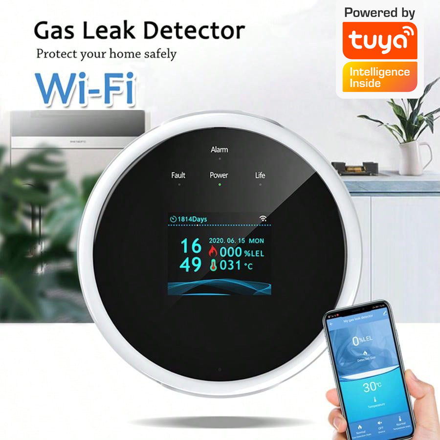 2.4G WiFi Gas Alarm Sensor Com - مراجعة Smart Home Full System وسعره