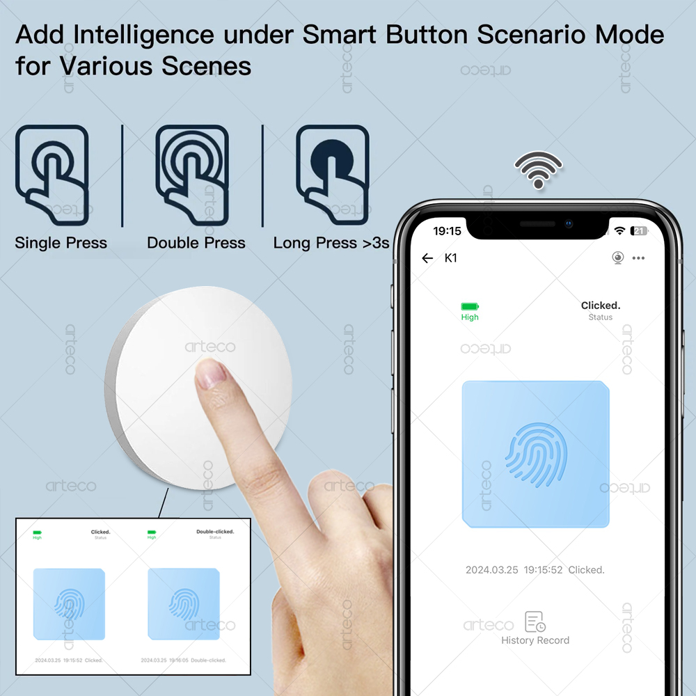 Zigbee Button Scene Switch Wir - مراجعة Smart Home Simple وسعره