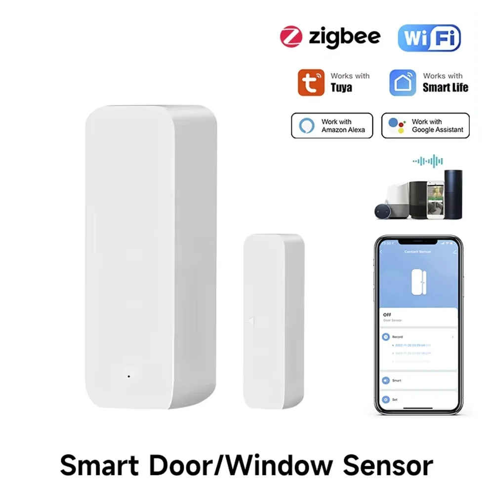 Tuya Zigbee/WiFi Magnetic Door - مراجعة Smart Home Gateway وسعره