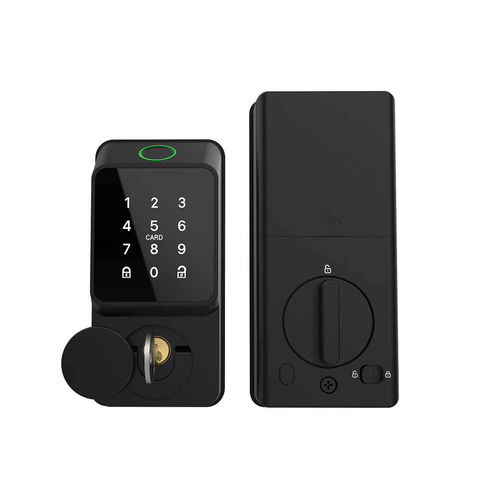 Black Smart Deadbolt Lock Fing - مراجعة Smart Door Lock وسعره