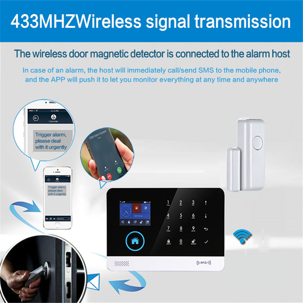 433mhz  Wireless Window Door M - مراجعة Smart Home Full System وسعره