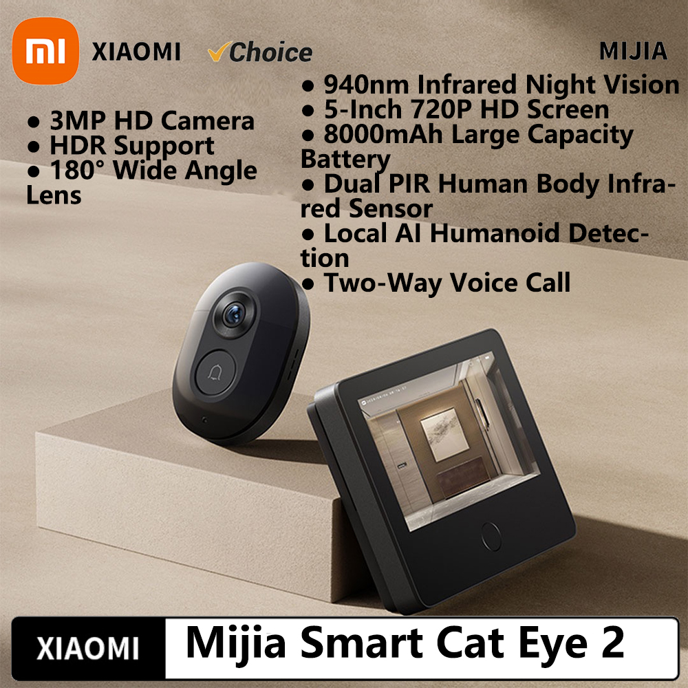 Xiaomi Smart Cat eye 2 WiFi Wi - مراجعة Smart Home Os وسعره
