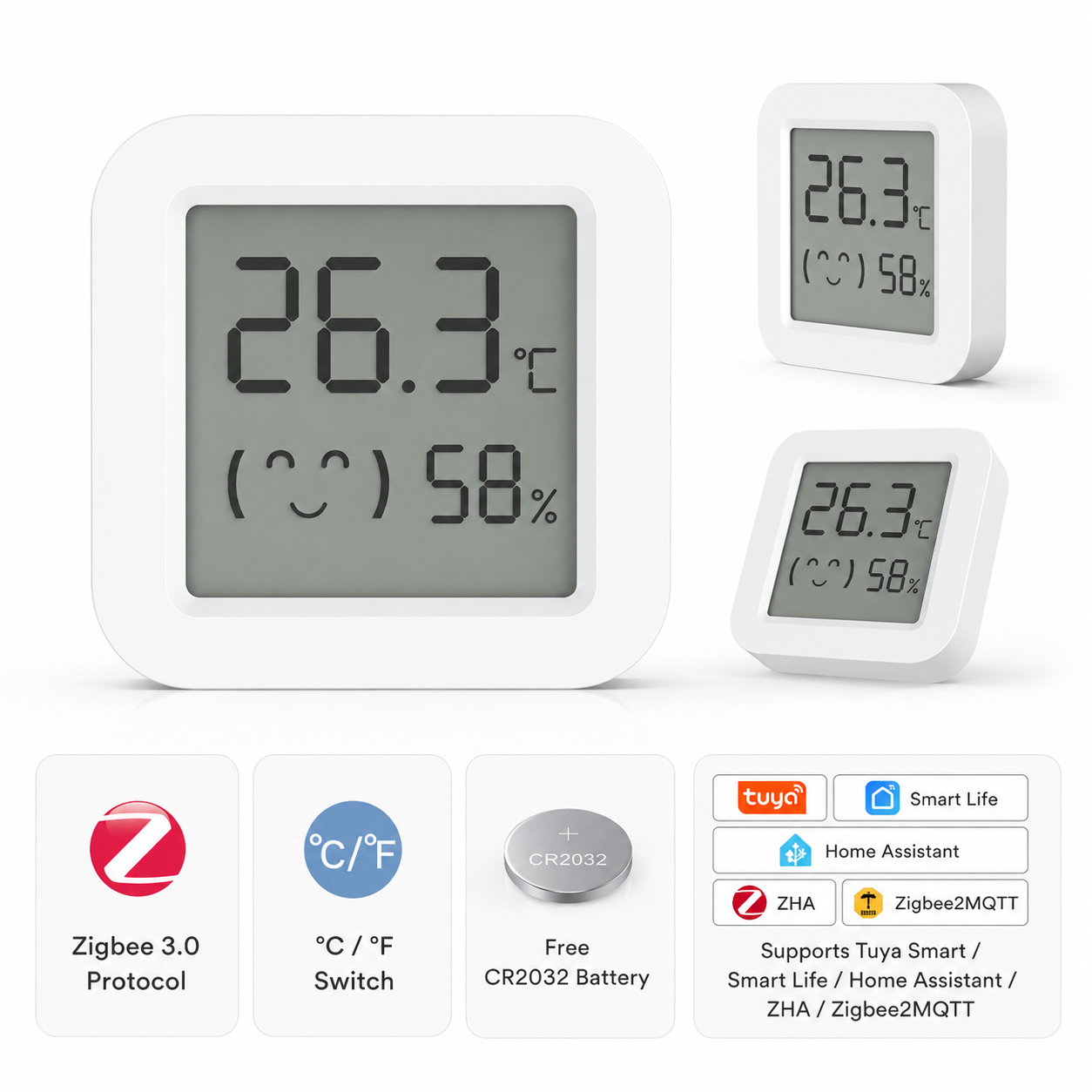 Zigbee2MQTT Tuya Temperature H - مراجعة Smart Home Alexa وسعره
