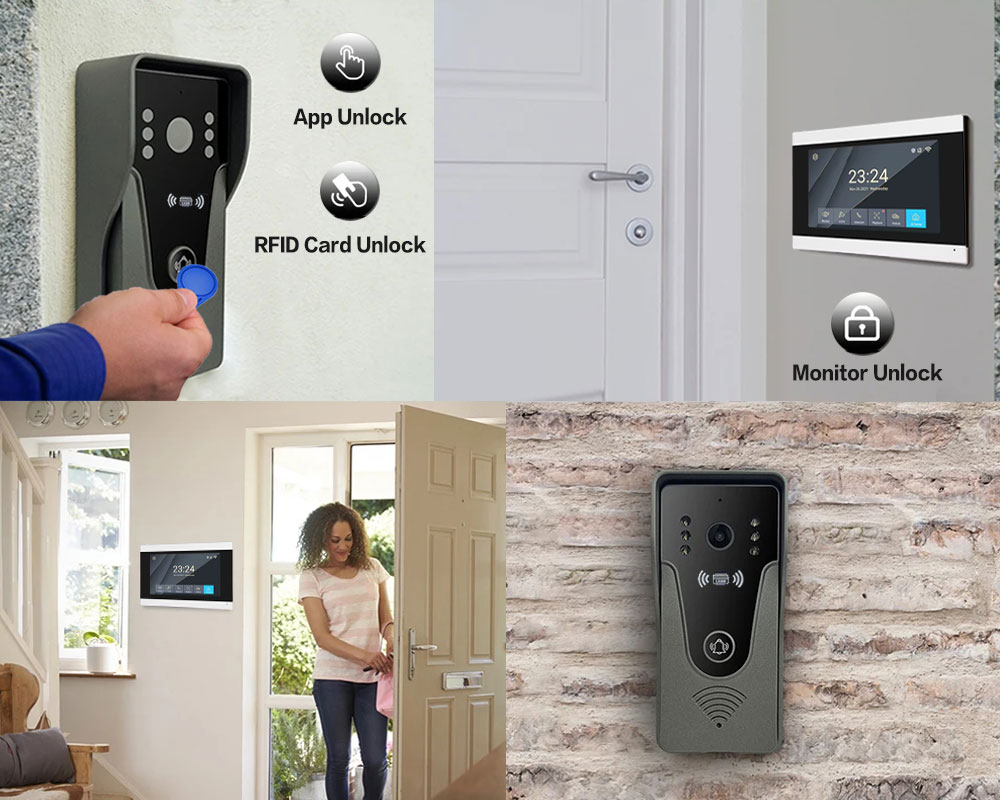 Tuya 1080P 7 Inch Color Touch  - مراجعة Smart Home Video Doorbell App وسعره