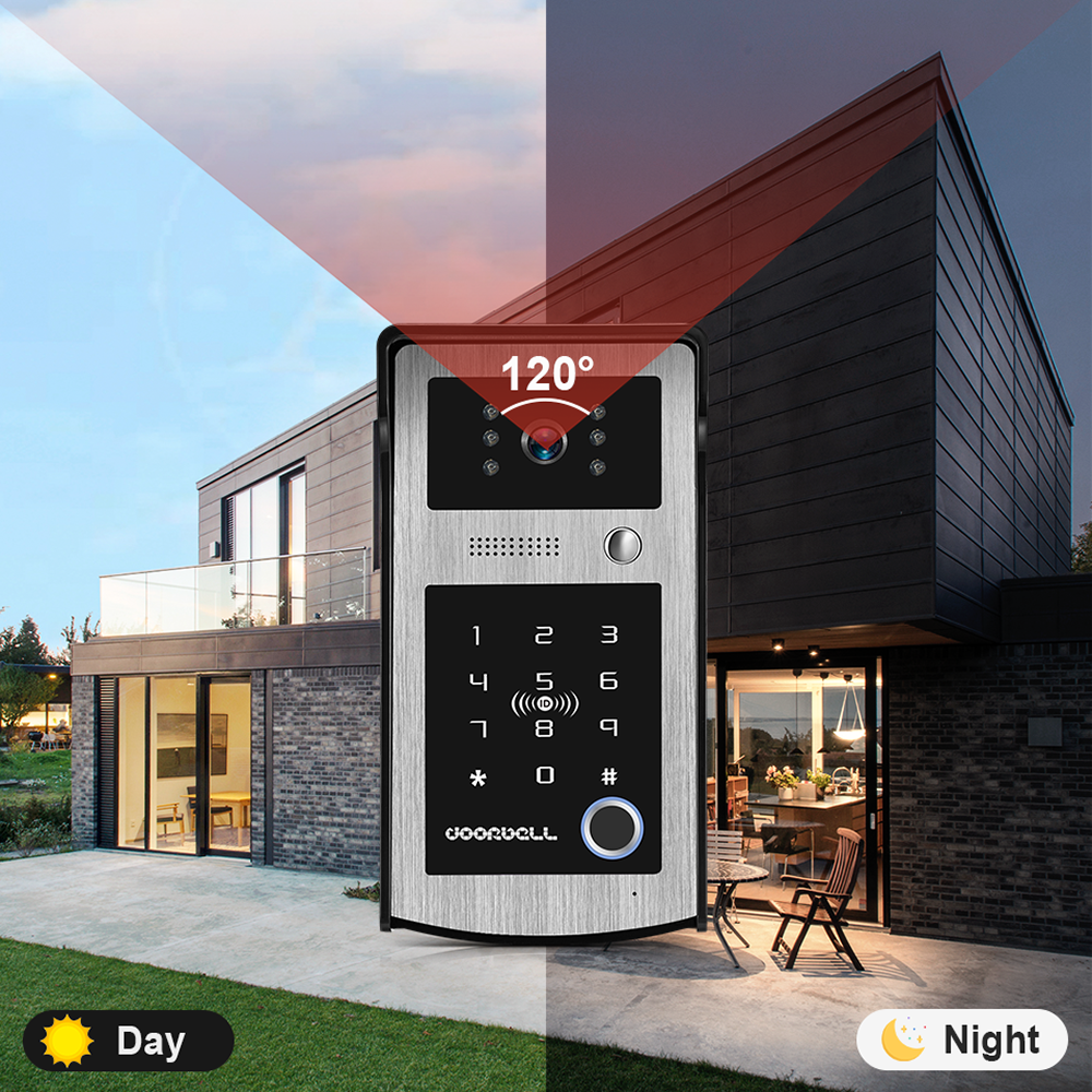 Wifi Tuya 7 Inch Touch Screen  - مراجعة Smart Home Video Doorbell App وسعره