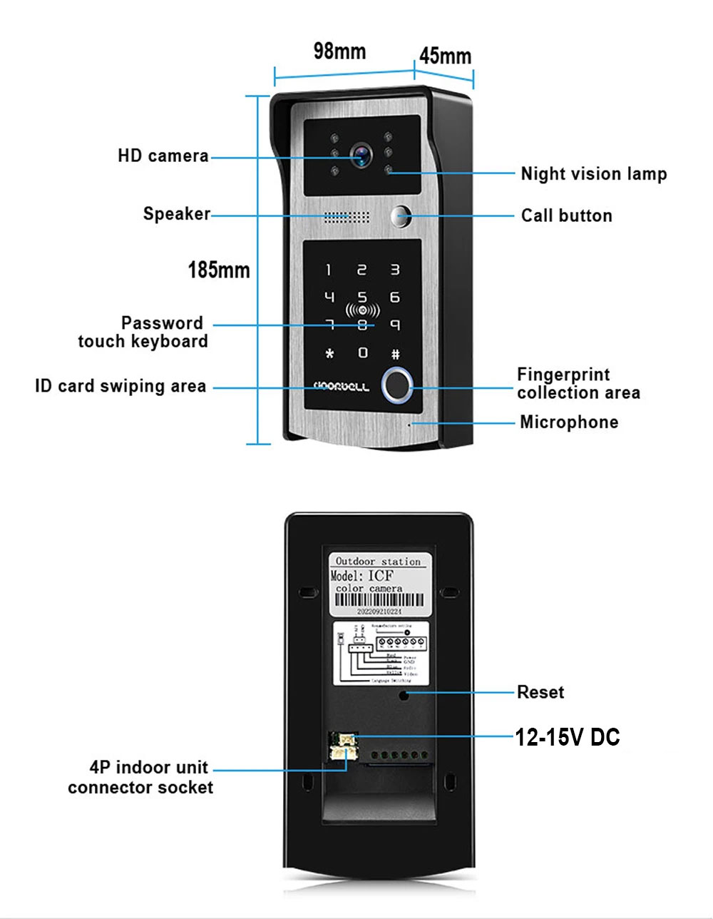 Wifi Tuya 7 Inch Touch Screen  - مراجعة Smart Home Video Doorbell App وسعره