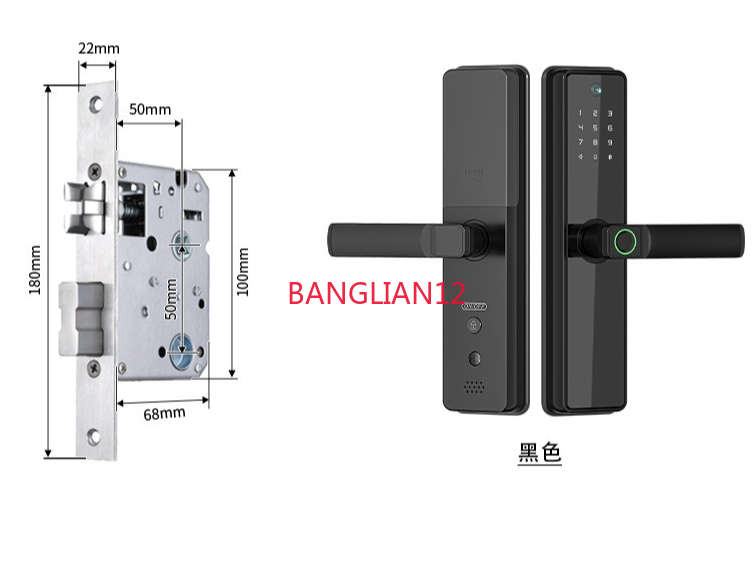 New semi-automatic anti-theft  - مراجعة Smart Door Lock وسعره