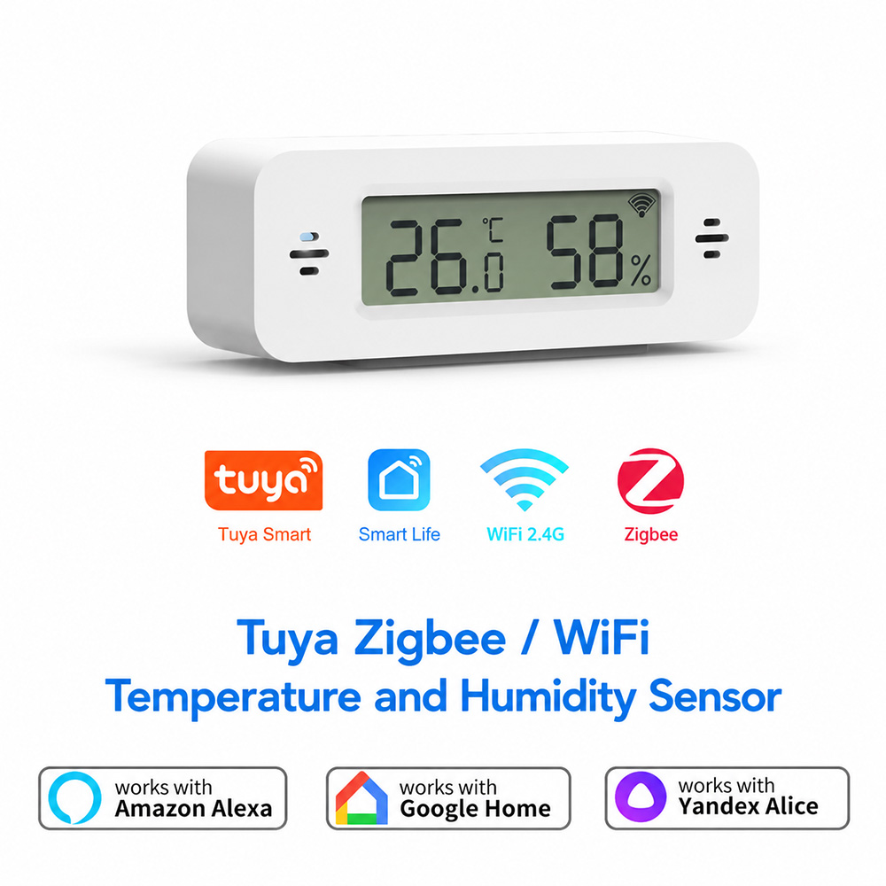 Tuya Zigbee WiFi Mini Temp & H - مراجعة Smart Home Simple وسعره
