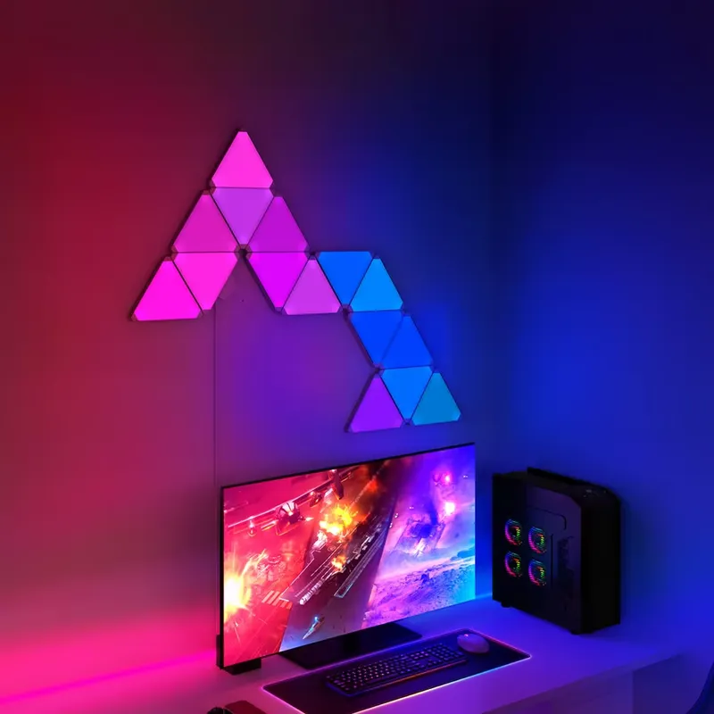 Banqcn Triangle LED Gaming Set - مراجعة Smart Home Alexa وسعره
