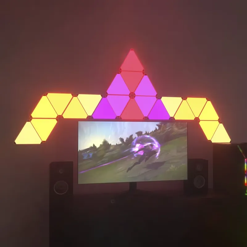 Banqcn Triangle LED Gaming Set - مراجعة Smart Home Alexa وسعره
