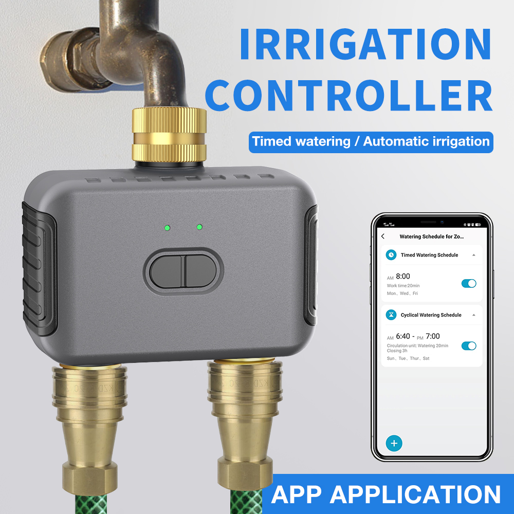 Tuya 2 Zone Watering Timer Gar - مراجعة Smart Home Alexa وسعره