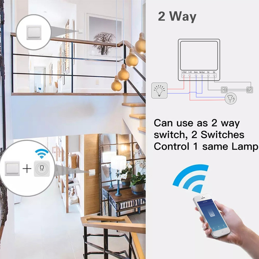 2 Way Mini DIY Smart Switch Tu - مراجعة Smart Home Simple وسعره