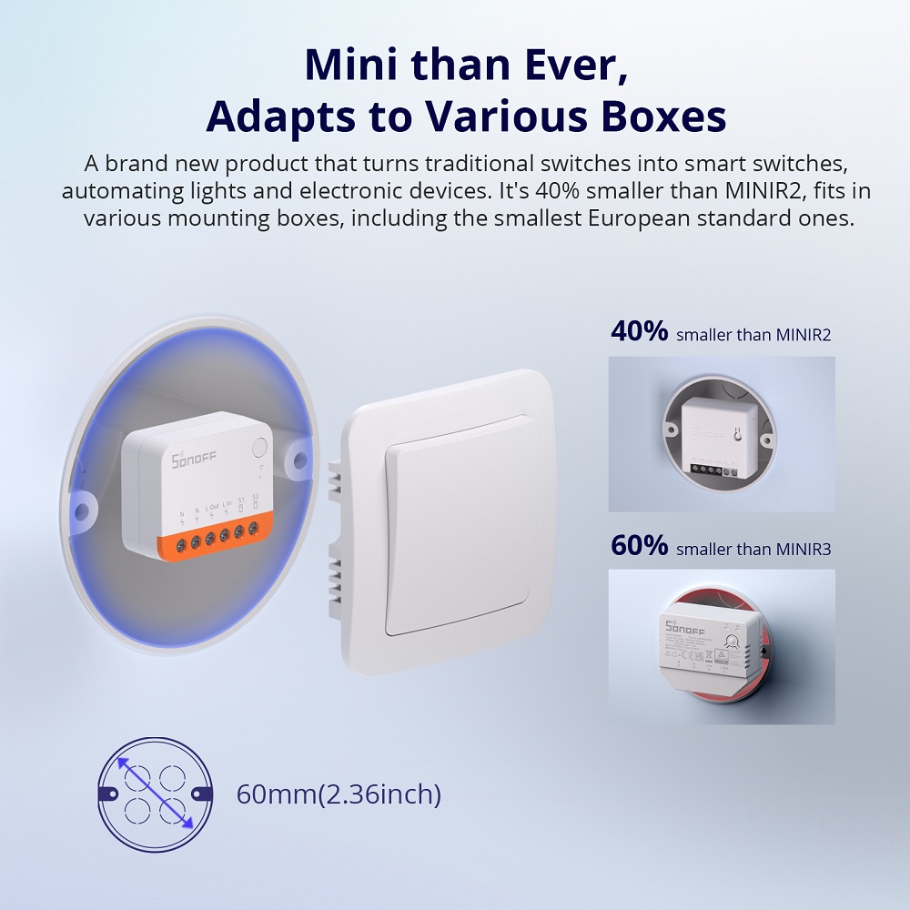Sonoff Mini R4 Extreme Wifi Sm - مراجعة Smart Home Alexa وسعره